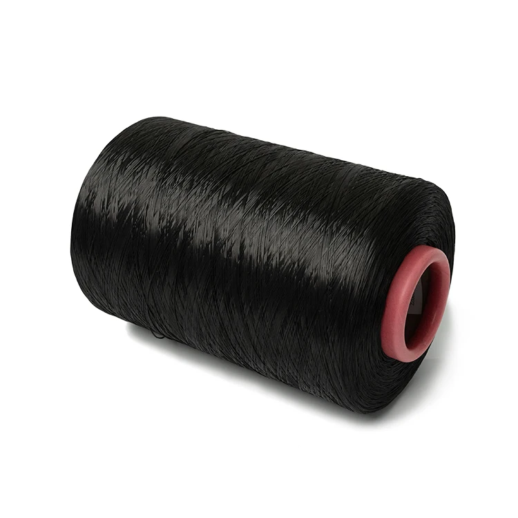 Износостойкая Высококачественная скрученная нить UHMWPE черное волокно 1600D uhmwpe