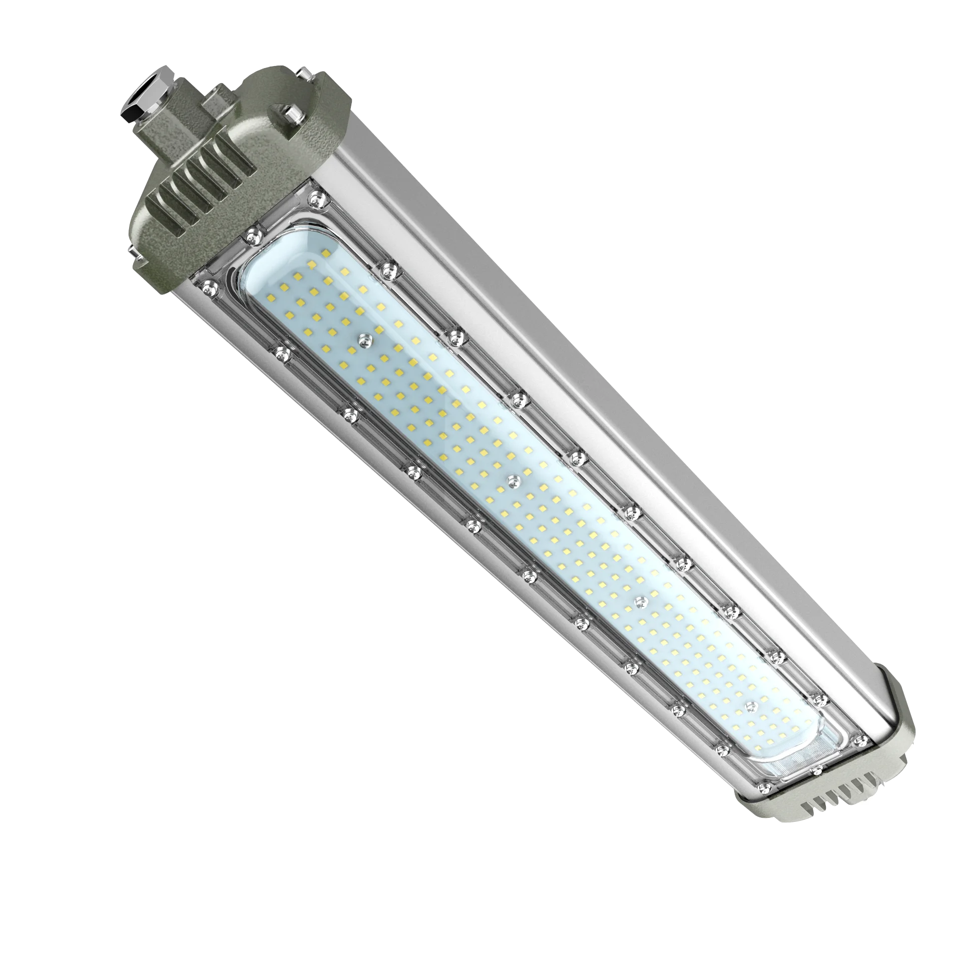 ATEX Linear Light LED Explosion Proof Hazardous Area Lighting 20-60W Ceiling Mount and Wall