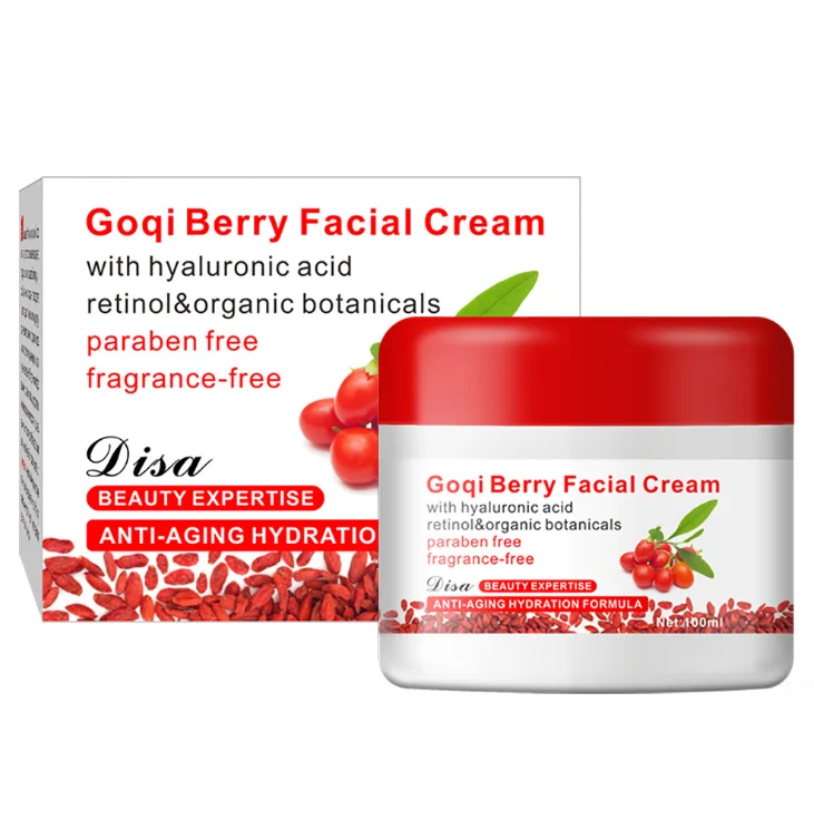 OEM Private Label Organic Firming Facial Cream Skin Beauty Moisturizing Goji Berry Face Cream