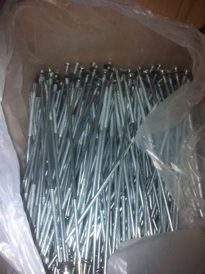 DIN7504 Yellow Zinc Plated Ind Hex Washer Head Self Drilling Screws Assembled Bonded EPDM Washer Customizable