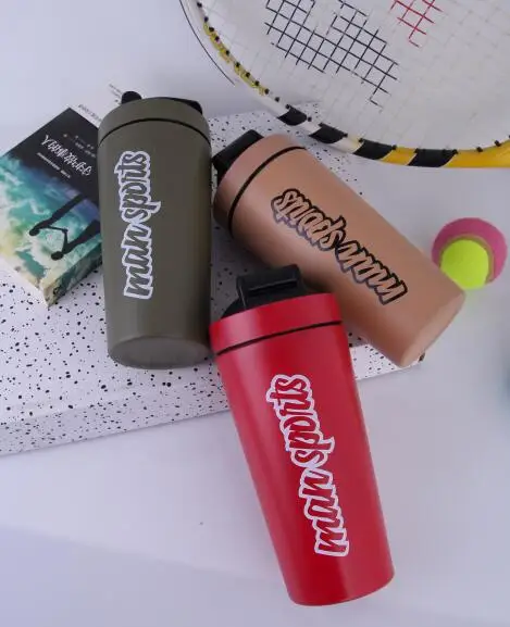 Hot Sale ODM OEM Bpa-Free 304 Stainless Steel Custom Logo Sport Protein Shaker For Fitness Gym