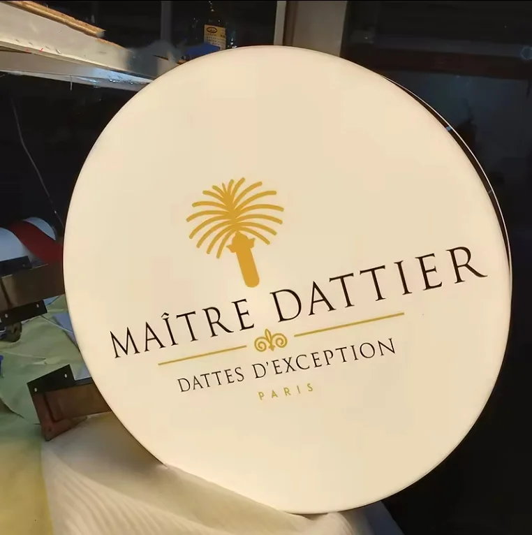 Custom Optical Shop Boutique Led Lighting Box Sign Outdoor Metal Advertising Light Box