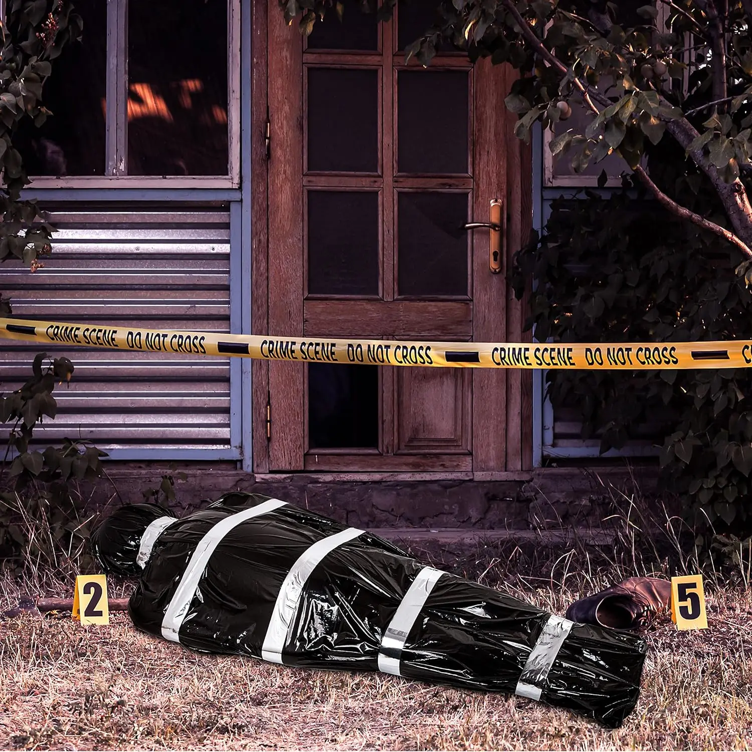 Halloween Props Halloween Corpse Prop Plastic Crime Scene Artificial Halloween Dead Victim Prop Decorations