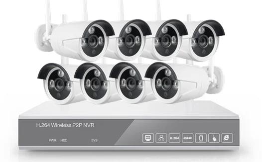 Комплекты Wi-Fi камер видеонаблюдения JC 2020 горячая Распродажа Rohs 8CH 1080P комплект 8 Ch IR Cut Filter с автоматическим переключателем CE ROHS FCC CMOS