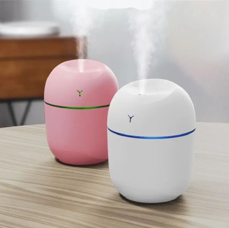 New Humidificador Mini Air Humidifier Aroma Essential Oil Diffuser Portable Humidifier for Home Car USB with LED Night Lamp