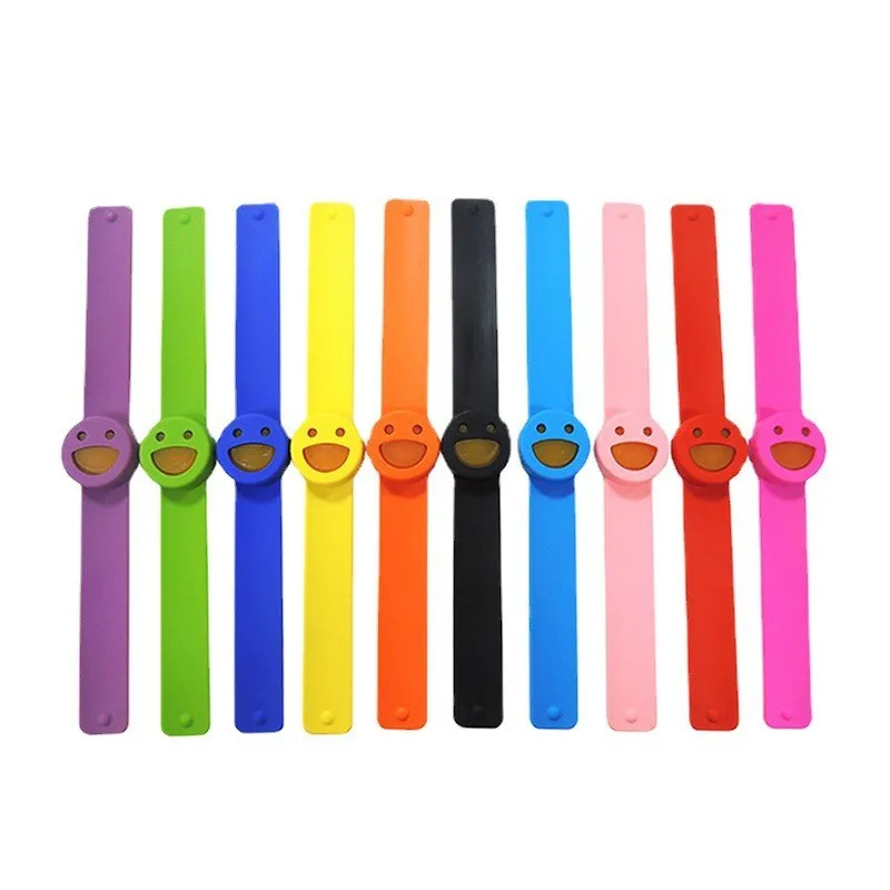 Hot Selling Logo Pattern Printed Festival Activity Silicone Colorful Kids Reflective Animal Slap Bracelets Bands