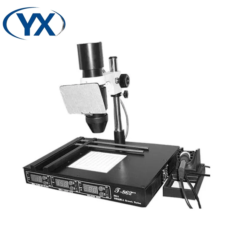 YX T862 ++ горячая Распродажа паяльная станция SMD наладочная 2 в 1