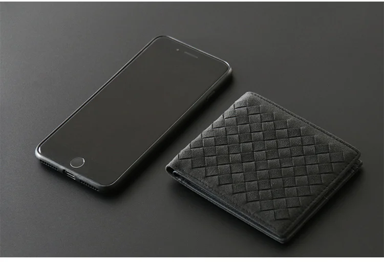 Luxury Designer Italian Alcantara Fabric Leather Genuine Card Holder 2021 EDC Wallet For Man Billeteras Hombre Portefeuill Homm