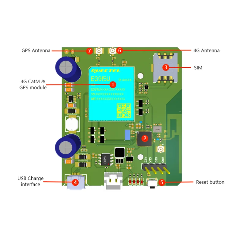 4G Cat.M BLE5.0 GPS property security cleaning personnel location management outdoor gateway ibeacon base station