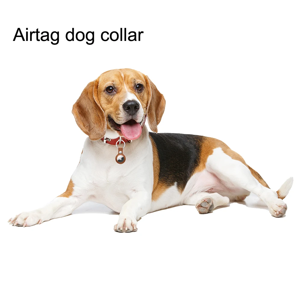 
2021 New Designers Airtag Case Anti-Lost Waterproof Gps Pu Silicone Dog Collar For DOG 