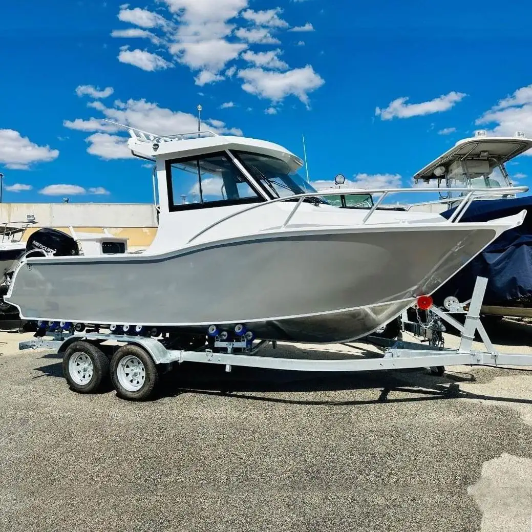 Chinese 20ft Speed Offshore Outboard  Motor Cheap Yacht Aluminum Fishing Boat for Sale Australia