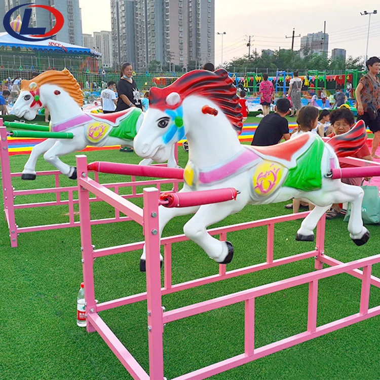 Заводская цена Крытый открытый парк развлечений игры качели аттракционы из стекловолокна пружинная лошадка-качалка для продажи