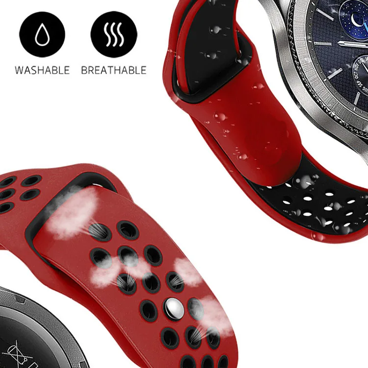 Quick Release 20mm 22mm Sport Rubber Watchband Bracelet Silicone Watch Band Strap For Samsung Galaxy Gear Watch