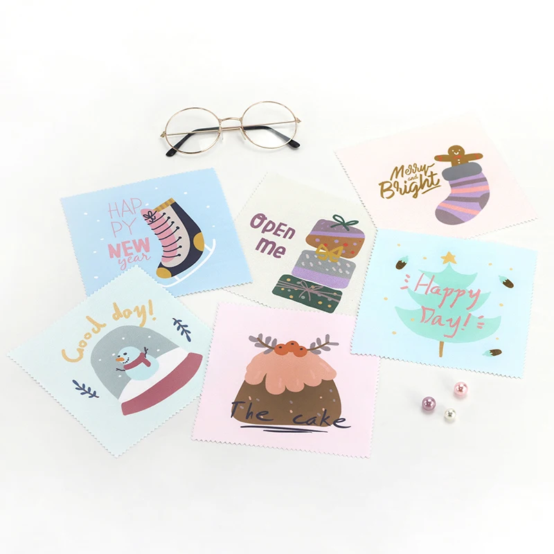 Micro Fiber Custom Printed Microfiber Lens Cleaning Cloth For Eye Glasses