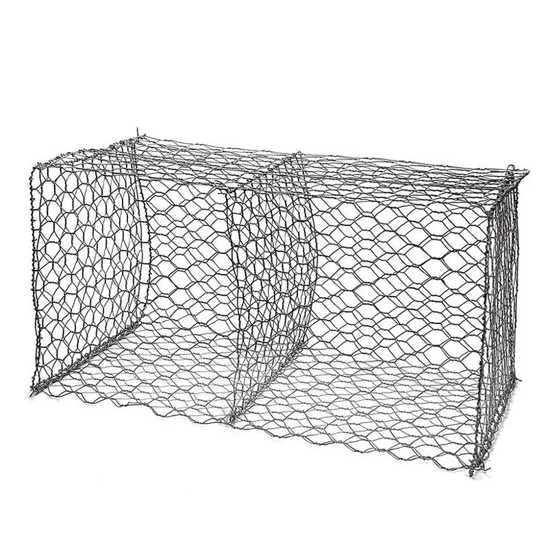 Корзина из габиона с шестиугольным отверстием