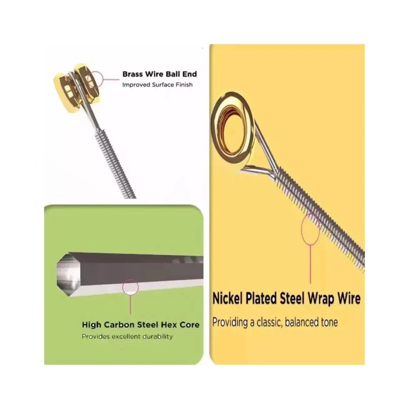 wholesale guitar string 2223 9-42 sets/pack oem custom super regular nickel wound electric guitar strings for guitar accessories