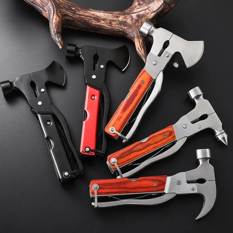 5 Kinds Multifunction Outdoor Hammer Multi-purpose Axe Hammer Tools