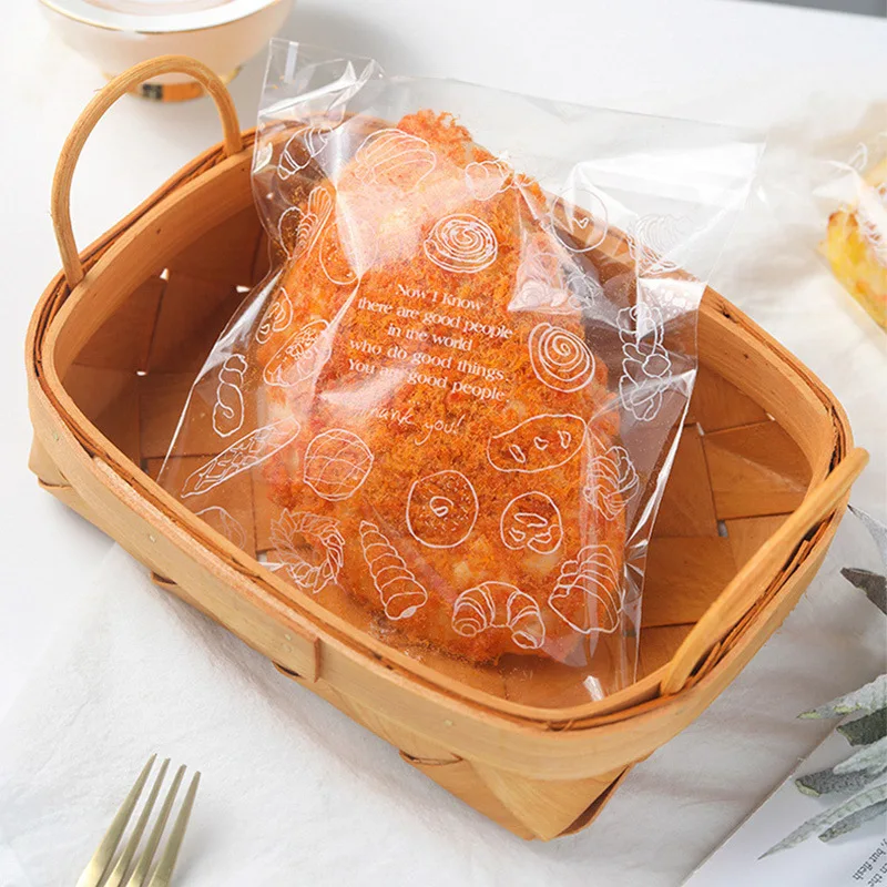 Custom Printed OPP Plastic Candy Biscuits Cookie Self Adhesive Seal Gift Food Bread Packaging Bags