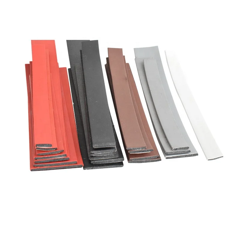 Adhesive backed Graphite intumescent strip fire door smoke seal flame retardant fire seal