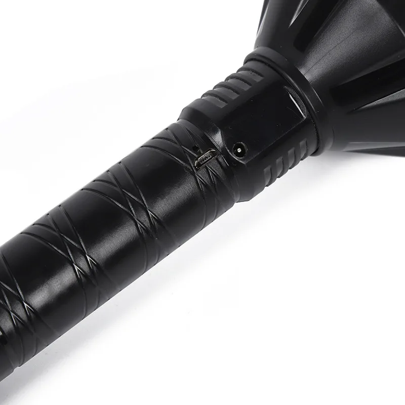 1972A Rechargeable led torch outdoor handheld camping torch high beam flashlight 20w 2400mah led searchlight for hiking