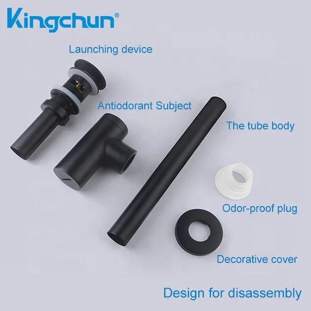 Popular 2019 bath sink pipe drains basin for Bronze Black Bottle Trap Brass Round Siphon