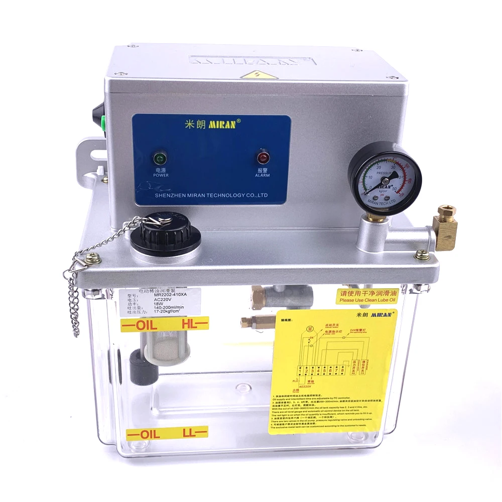 MIRAN MR-2202-400 смазочное масло насос с ЧПУ смазочный насос 4 литров Электрический масленка для пластиковое моделирование машинного оборудования