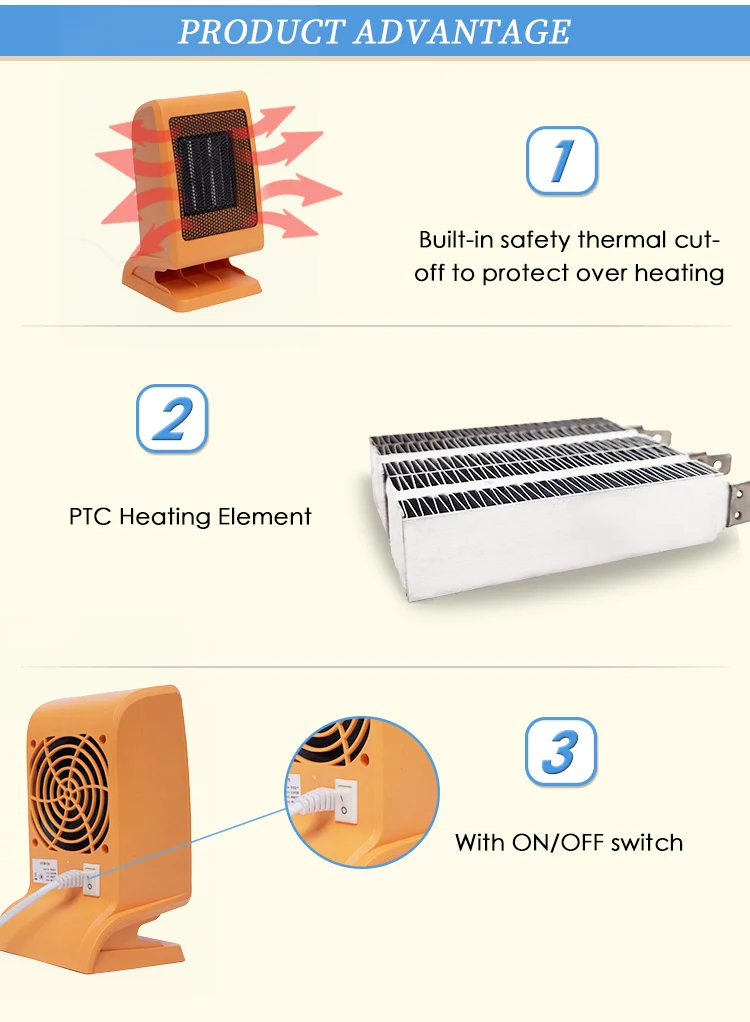 New overheating protection bedroom living room heater portable mini heater
