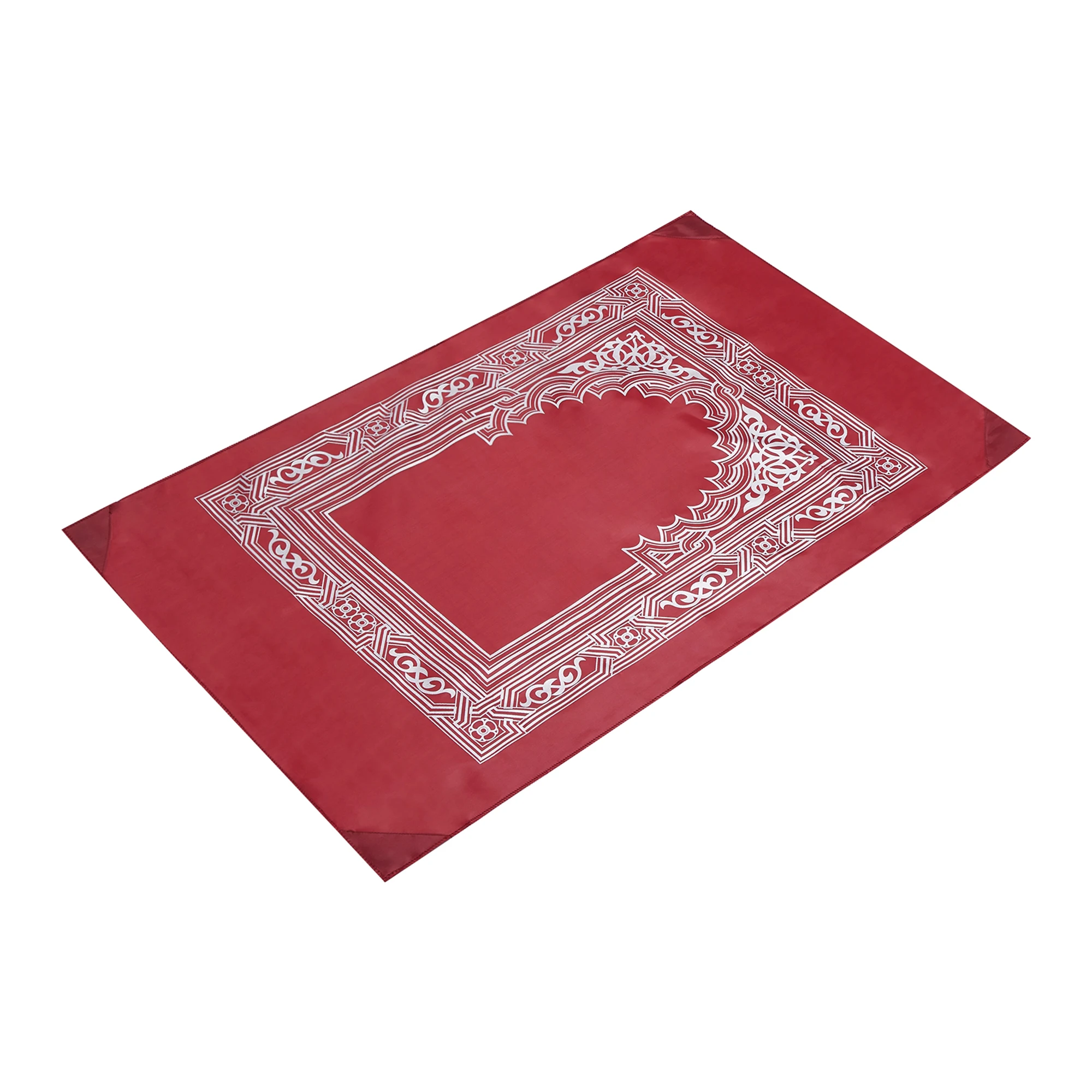 2024 new design wholesale islam mosque travel prayer mat with compass booklet