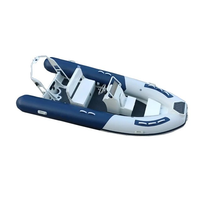 13ft AL RIB 420 Aluminum PVC/Hypalon/Orca Rigid Inflatable Boat With Outboard Engine
