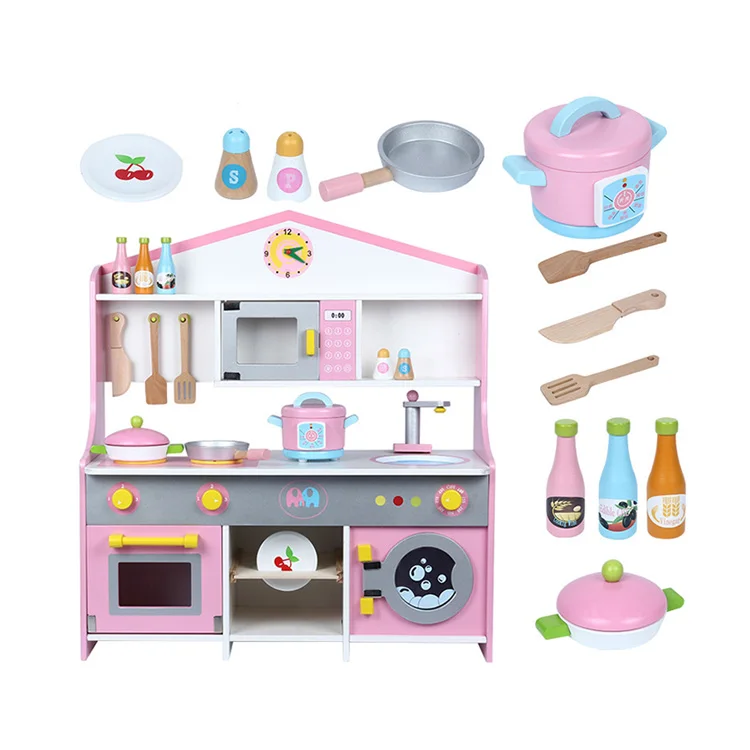 2020 best Australia hot selling educational preschool kids wooden furniture kitchen toys for kids
