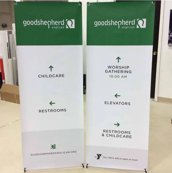 Custom Logo Printing PVC Material X Stand Banner For Advertising Event