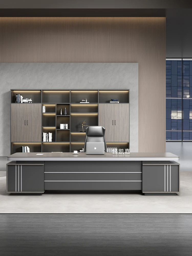 modern office desks boss escritorio de bureau travail L shaped executive desk office computer table Office commercial furniture