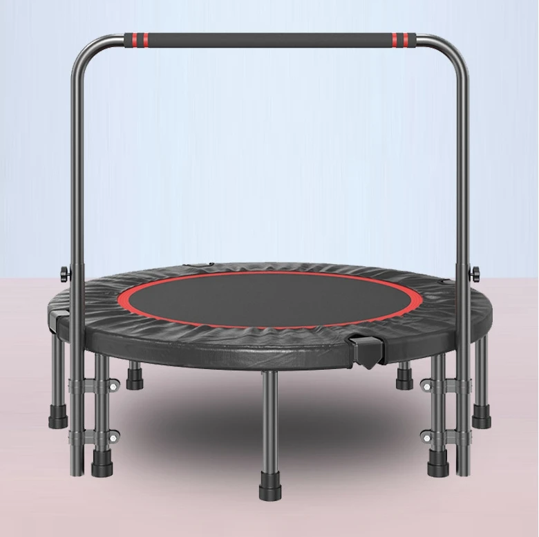 Indoor Mini Fitness Trampoline with Adjustable Handle Exercise Trampoline for Adults Foldable mini kids trampoline