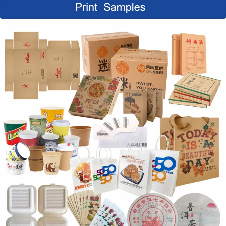 Professional Multi High Speed Digital Color Paper Sheet Cup Printing Machine Inkjet Printers