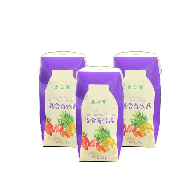 
Factory Direct Sale Milk Drink Fresh Milk Flavor Fruit Juice Milk 