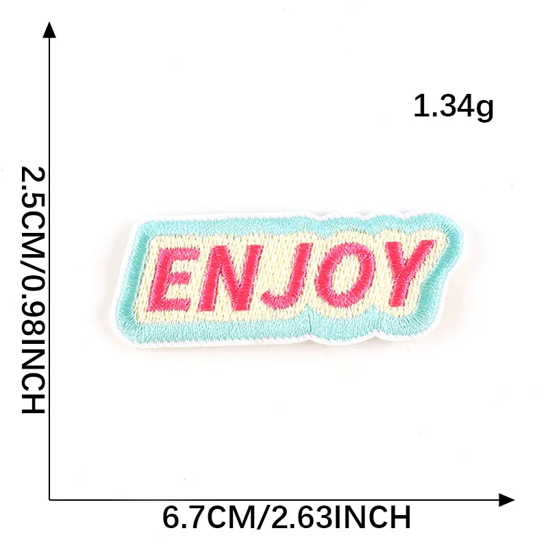 Cute badge embroidery handmade iron on Love OMG Good patches