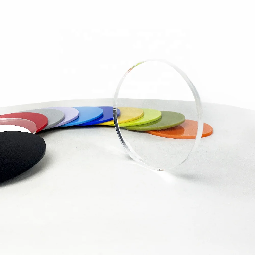 Clear Acrylic Circles Blanks Round Circle Plastic Disc Acrylic Sheet Blank for Valentines Easter Ornament DIY Craft Acrylic Disk