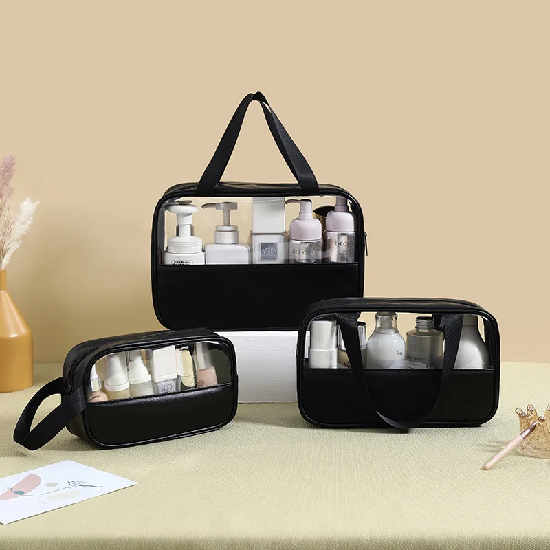 Double Waterproof Large-Capacity Cosmetic Fabric Zipper Makeup Pouch Bag Blank