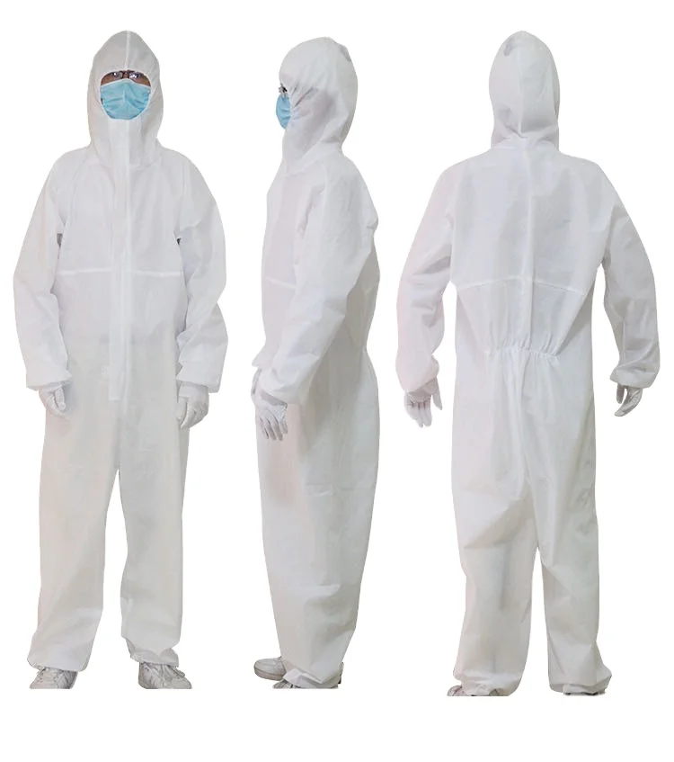 Медицинская одноразовая полностью закрытая стильная индивидуальная защитная одежда с капюшоном костюм для защиты от вирусов