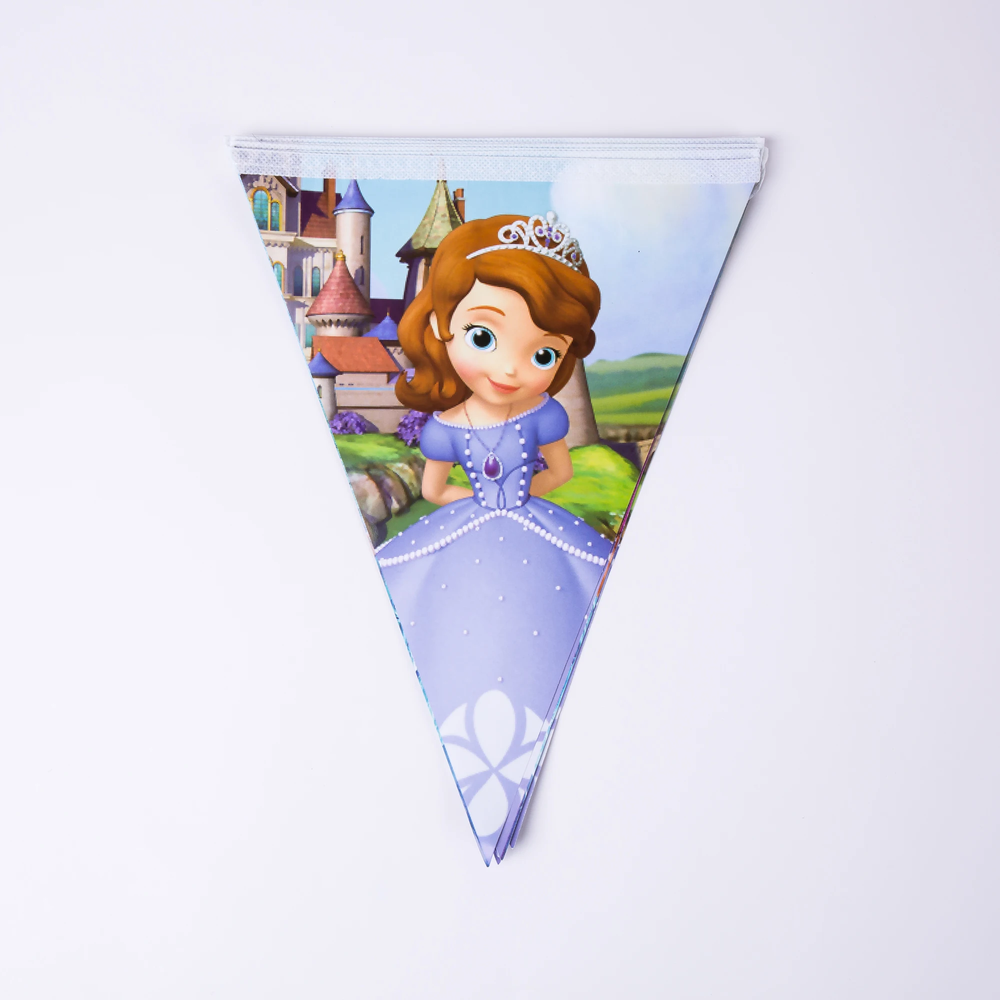 Home party decorating pennant flag 2.7 m paper banner for kids birthday decorations