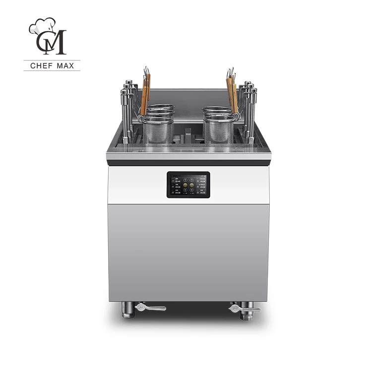 Industrial 3 6 Basket Intellgence Automatic Electric Pasta Noodle Cooker Cooking Stove with Lifting Lever