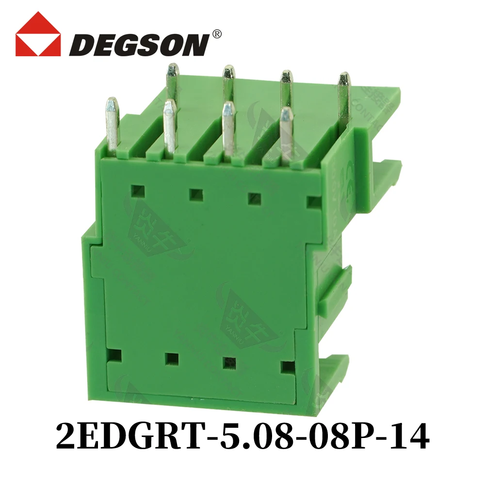 1Pcs DEGSON 2EDGRT-5.0-5.08-14-00ZH Pluggable PCB Terminal Blocks MDSTB2.5-G KF2EDGRT 5.0mm 5.08mm 2PIN-12PIN 320V 10A