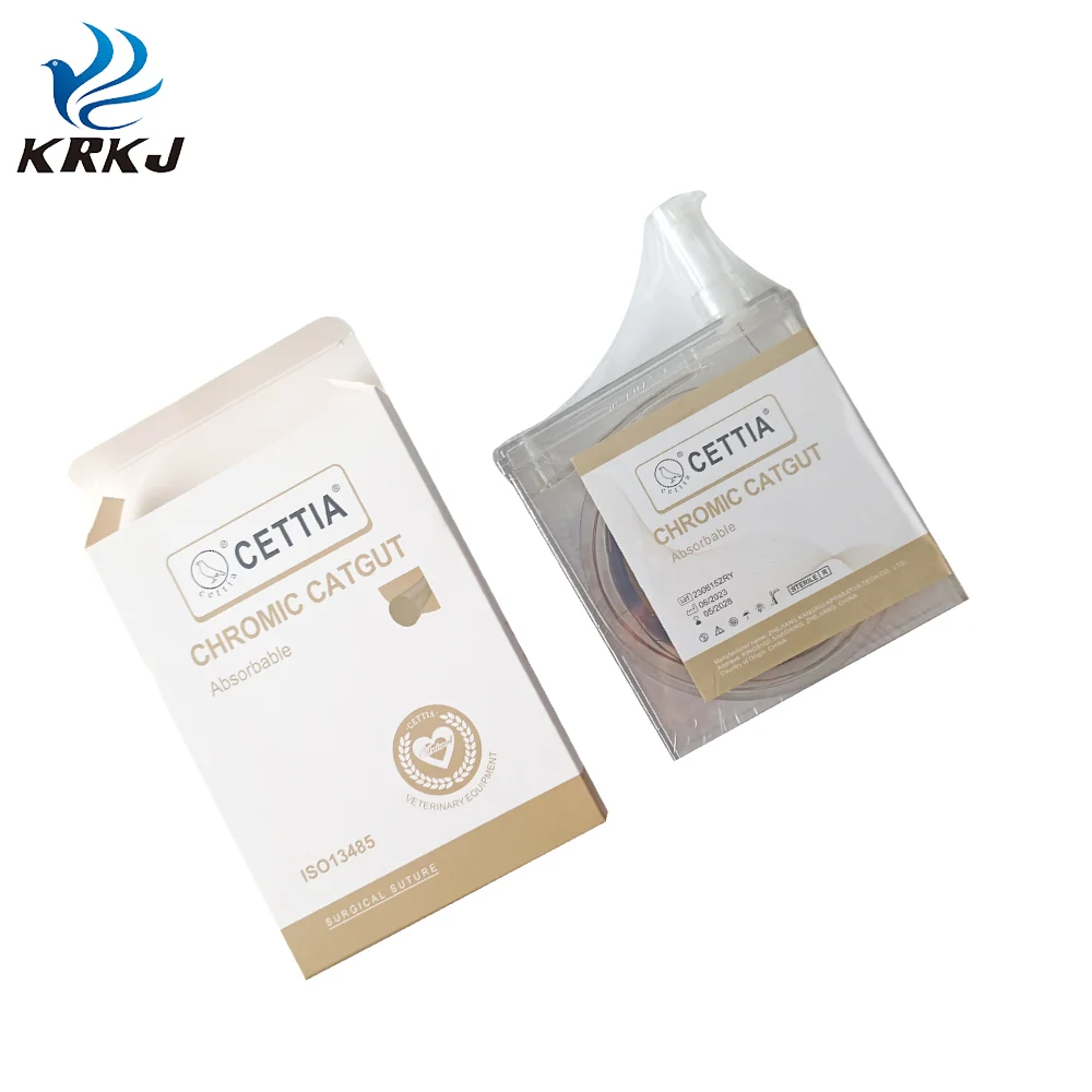 CETTIA KD415 absorbable pet chromic gut cassette surgical sutures for veterinary use