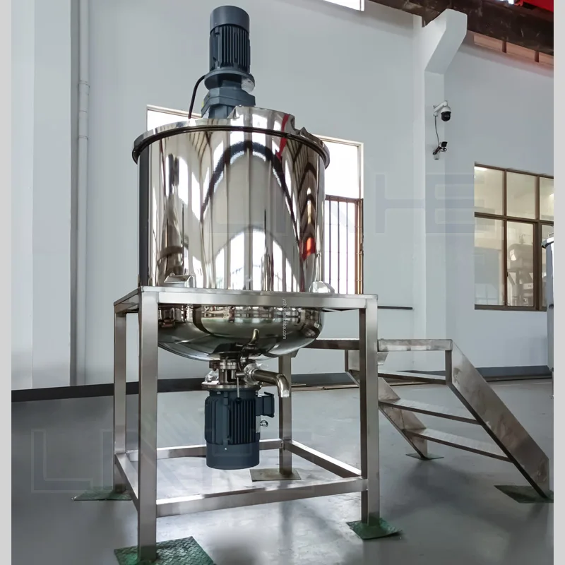 50 100 200 500 1000 Gallon Stainless Steel Stirrer Jacketed Electric Heating Liquid Homogenizer Mixing Tank with Agitator