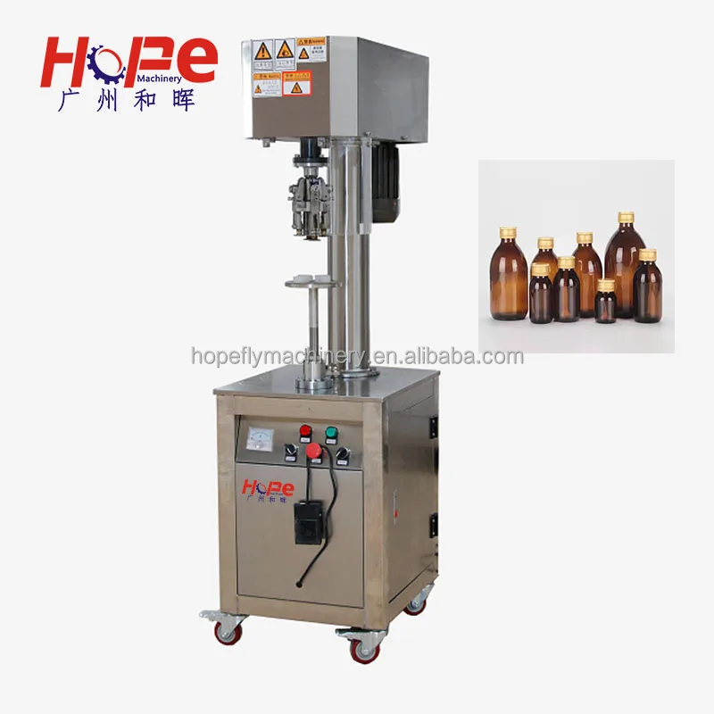 Customized Semi Auto Liquid Bottle Ropp Stelvin Screw Capper Aluminum Cap Sealing Capping Machine