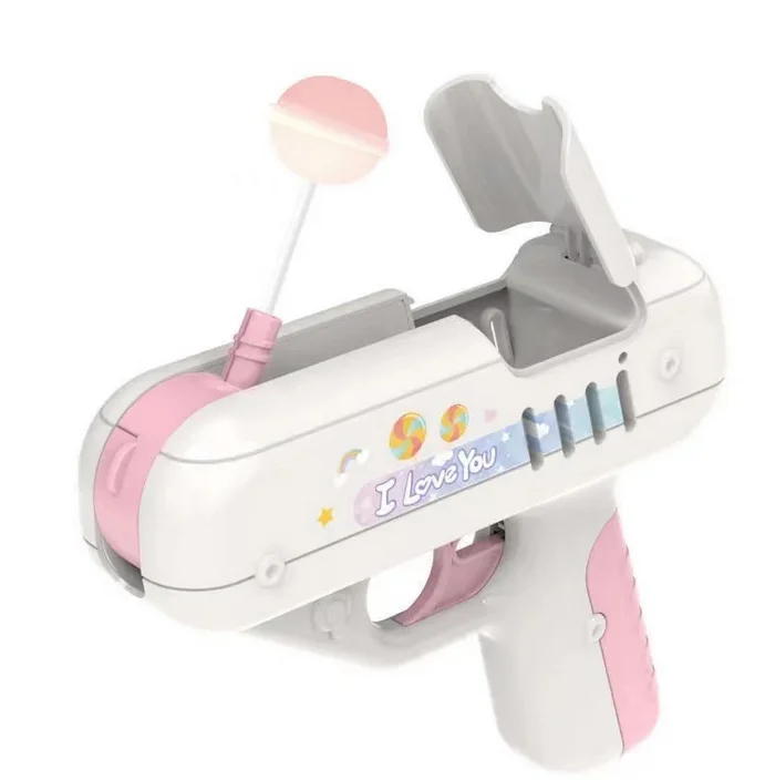 Candy Gun Sugar Lollipop Gun Sweet Toys for Girlfriends Light Toy lollipop storage Toy for Children Adult I Love You