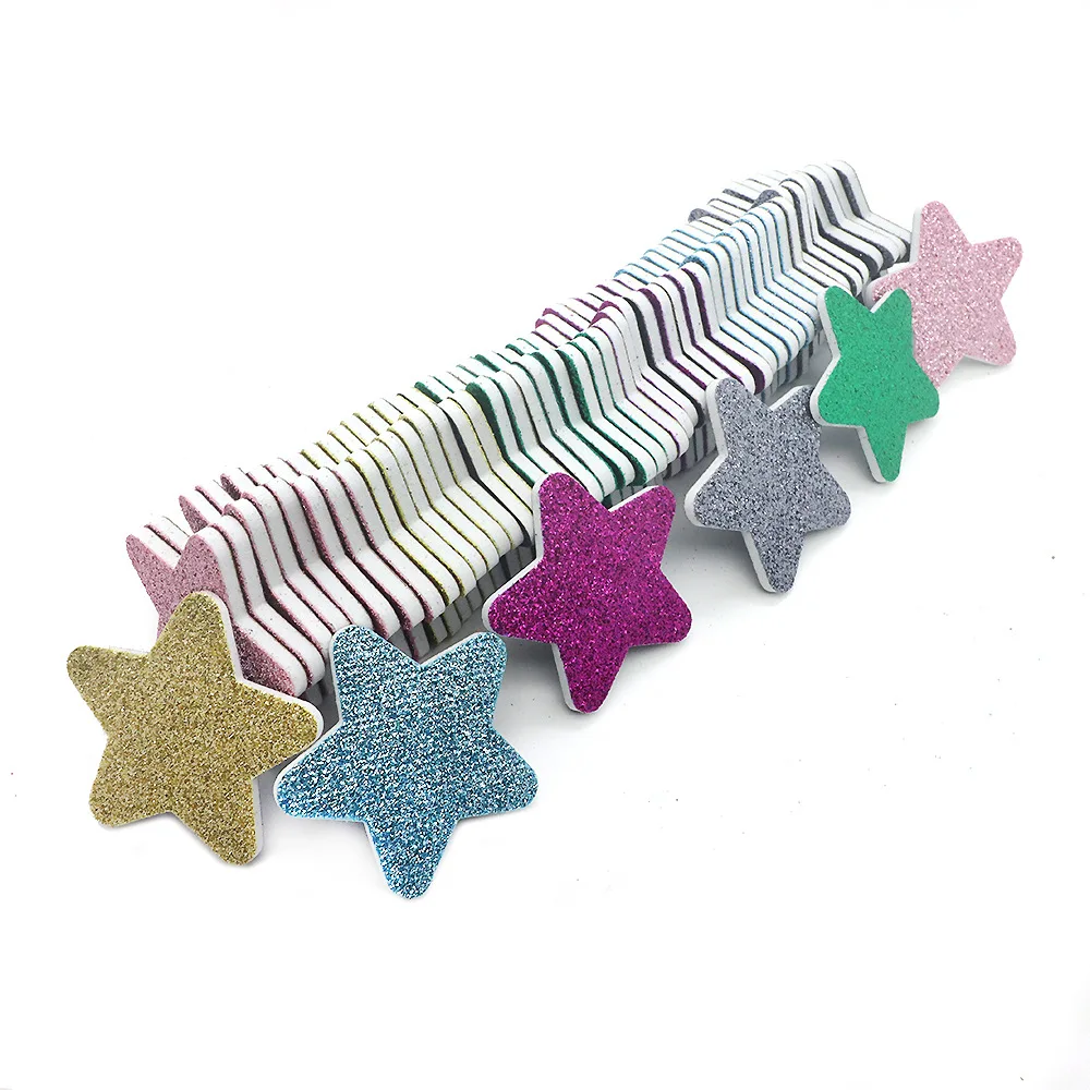 2024 New Arrival Manicure File Colorful Christmas Star Design Nail File