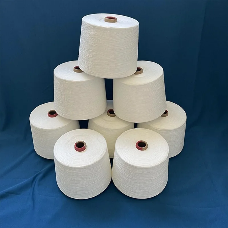 cheap price 100% natural bamboo fiber spun yarn 18S-80S bamboo yarns for knitting