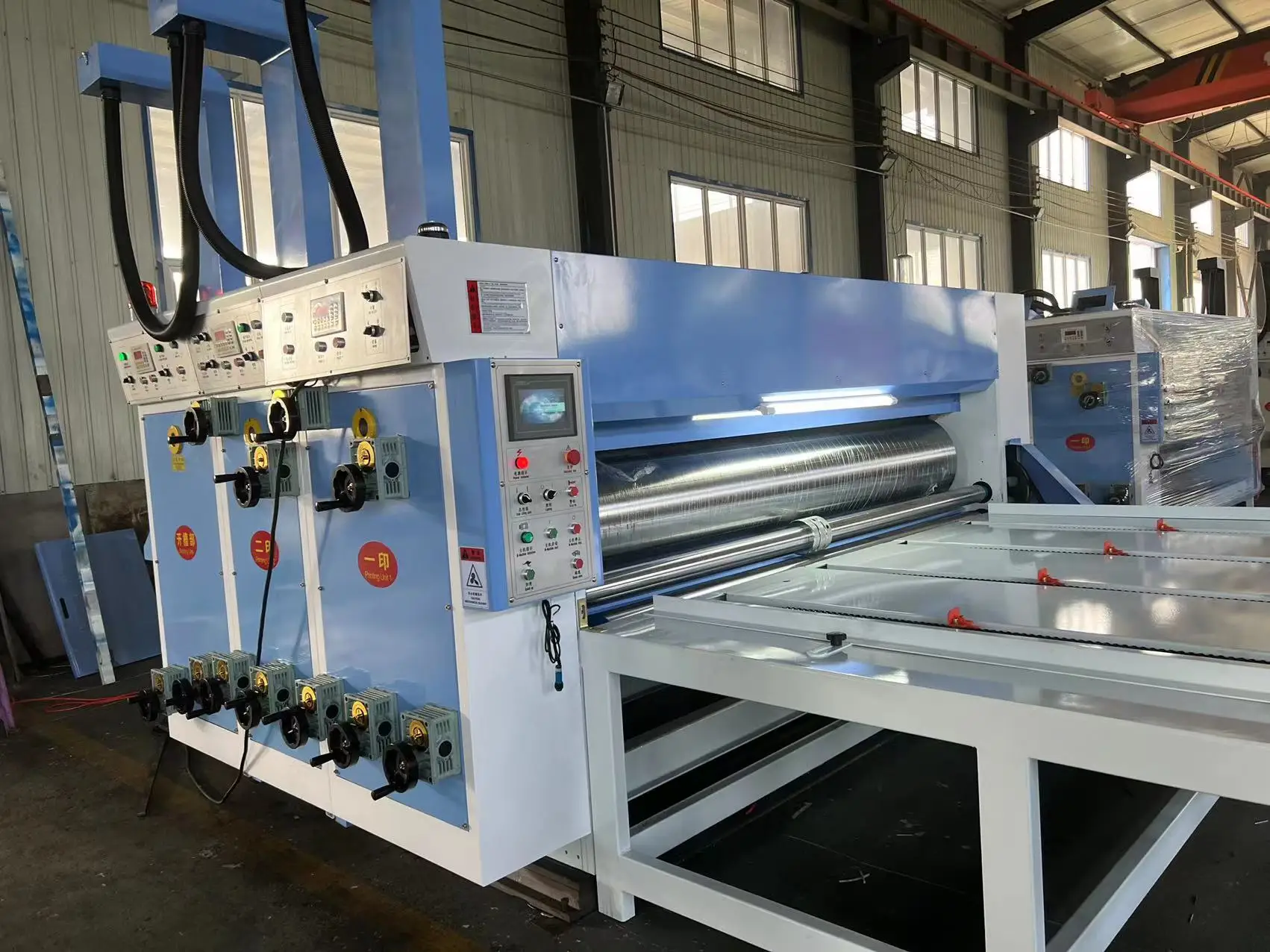 Chain Feeder Corrugated Cardboard Flexo Printer Slotter Machine