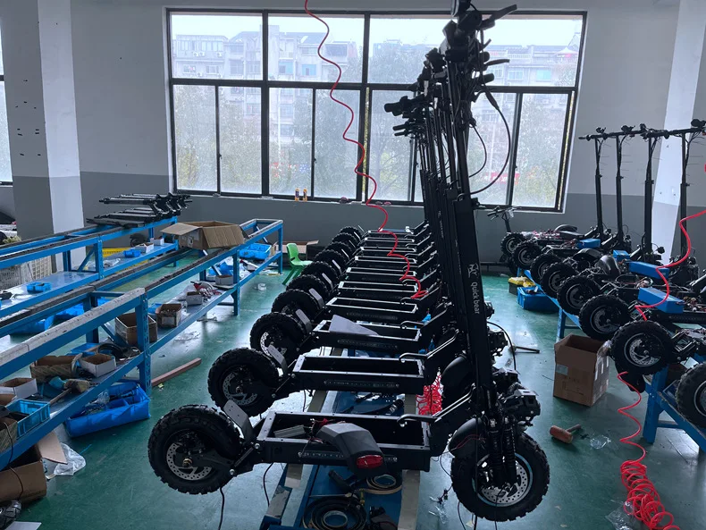 Wholesale High Quality Folding Adult Electric Scooter With Seat 1200W 2400W Motor 60km/h Max Speed 11 Inch Off-road Vacuum Tire